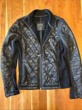 Prana Black Quilted Jacket